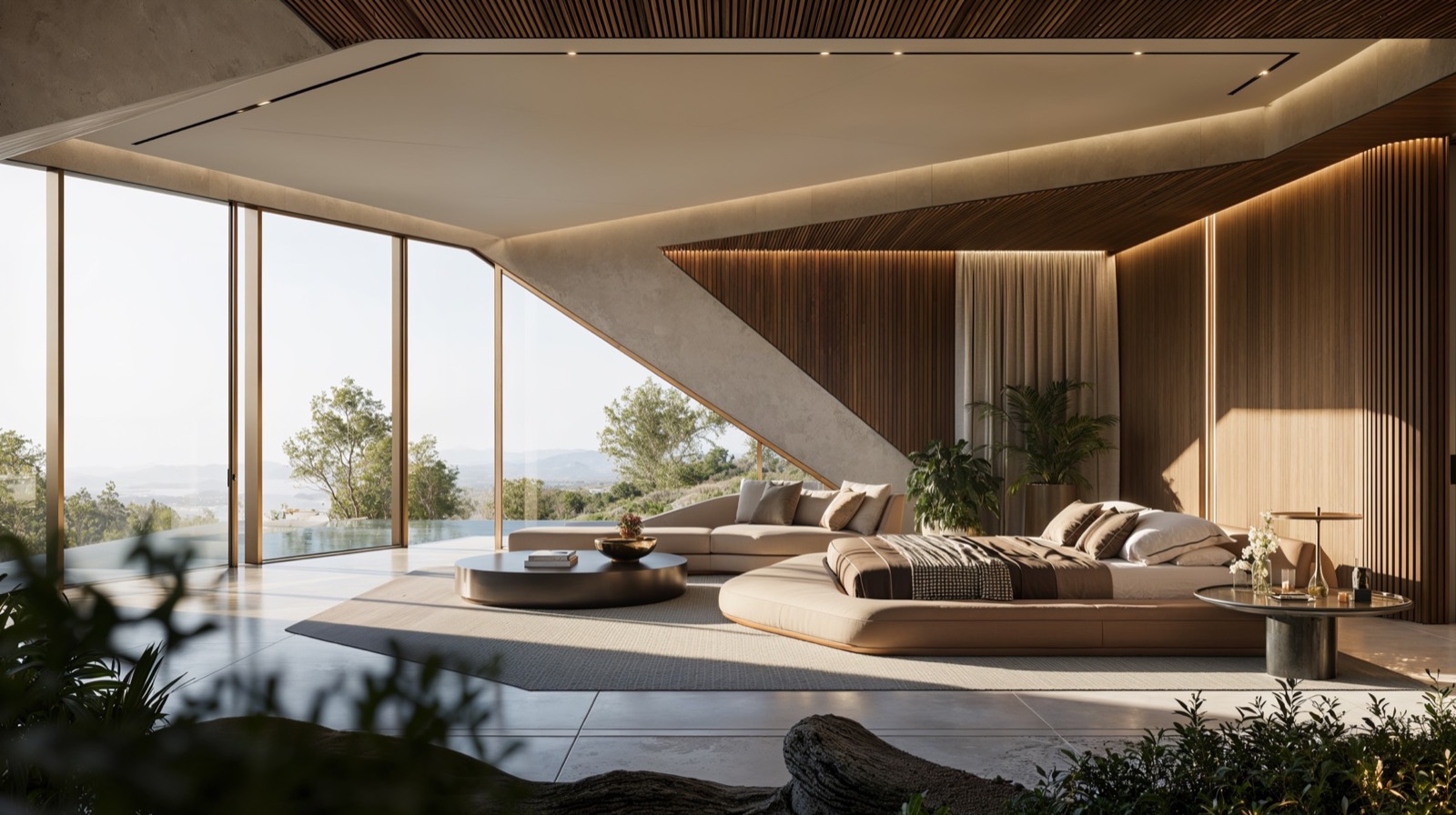 Amara — the living room turning toward the water