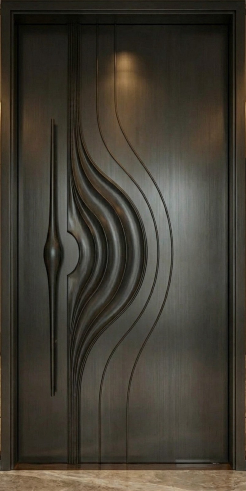 Peacock — handles cut from green jade