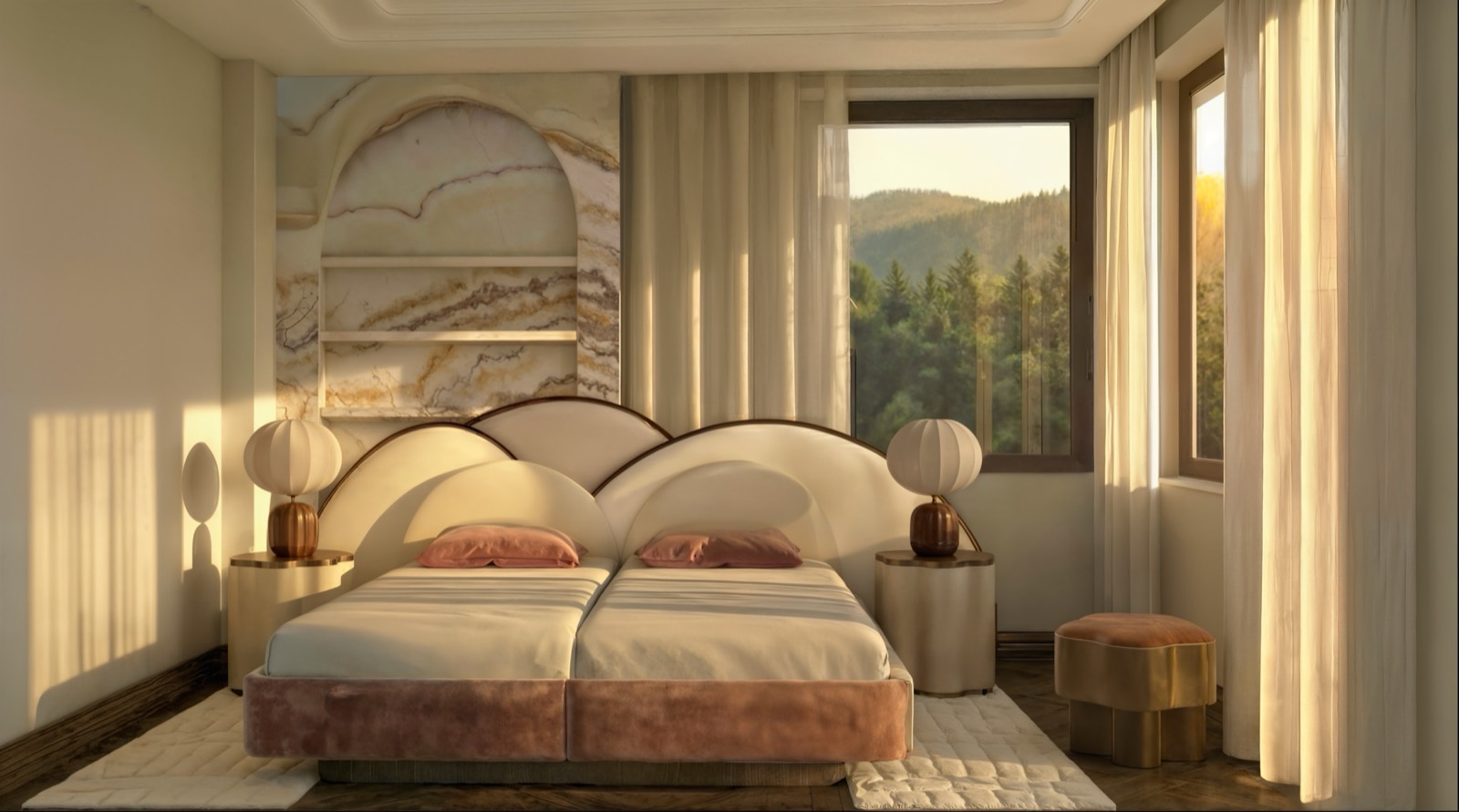 Peacock — a bedroom made entirely for the house