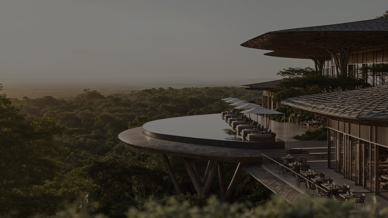 Tulia — the beach club at sunset